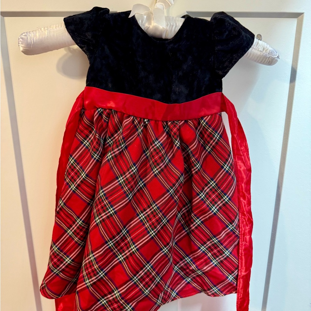 Plaid Red and Black Dress